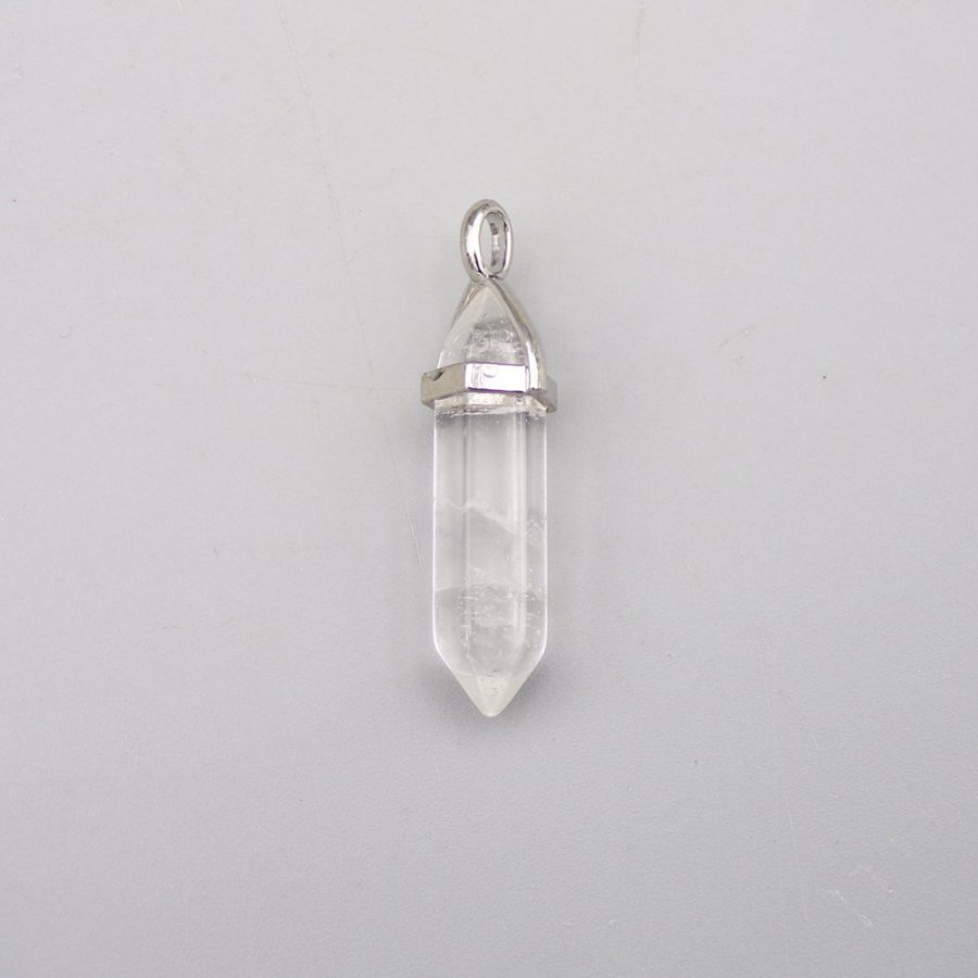 Clear Quartz Fixed Point Pendant – Rowell Rocks Ltd