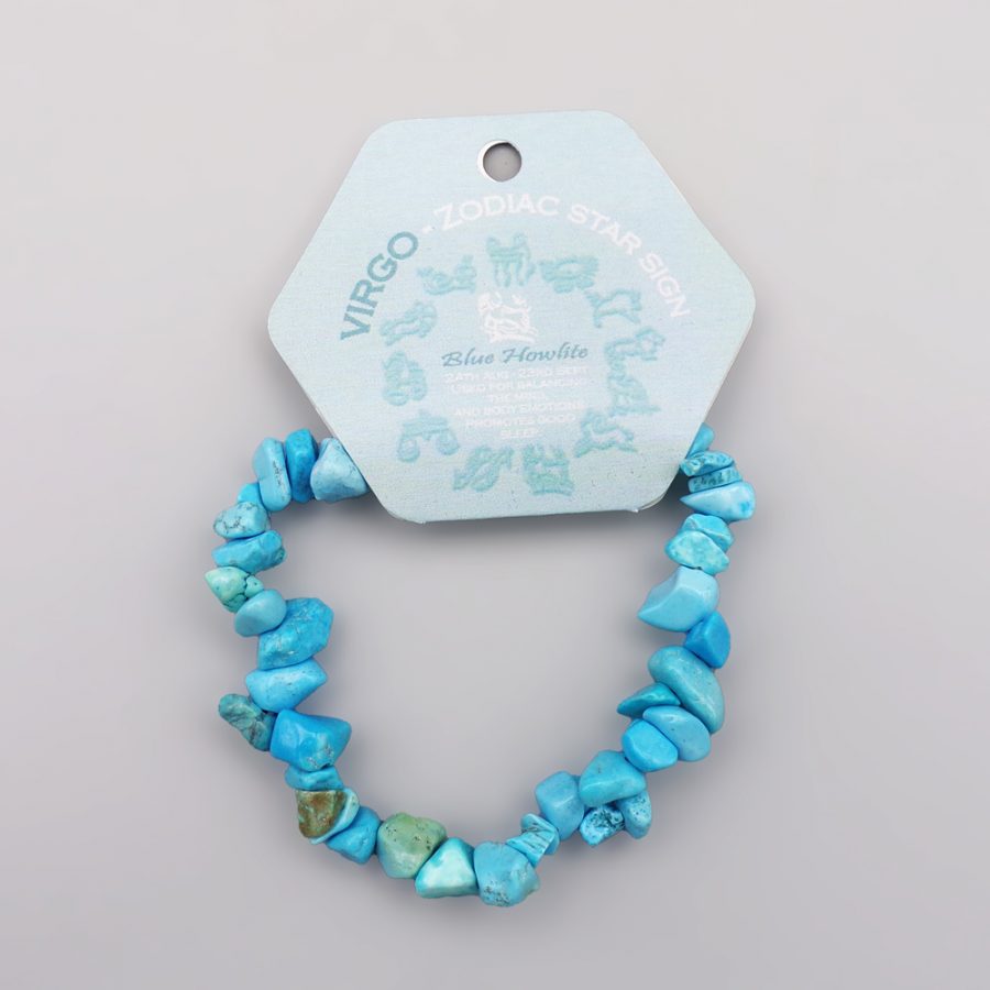 Blue Howlite Crystal Two Row Beaded Bracelet for India  Ubuy