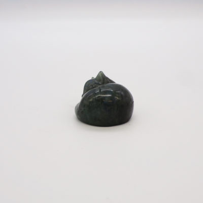 Labradorite 'Sleeping Cat' Carving (Approx. Dimensions: 45mm x 40mm) - Image 5