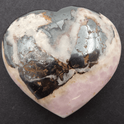 Pink Aragonite Heart (80mm x 70mm) - Image 2