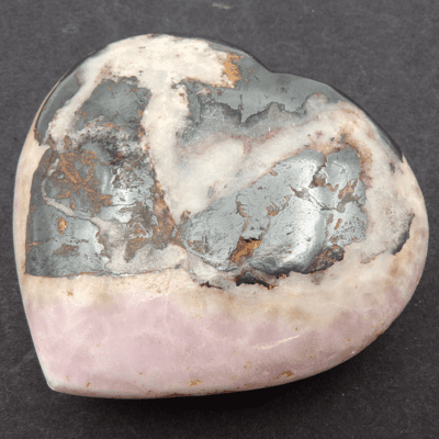 Pink Aragonite Heart (80mm x 70mm) - Image 4