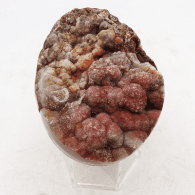 Red Chalcedony Druzy Egg (85mm x 65mm) - Image 2