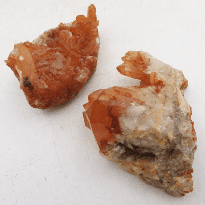 Tangerine Quartz Clusters x 2 (248g) - Image 2