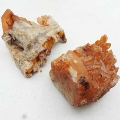 Tangerine Quartz Clusters x 2 (248g) - Image 4