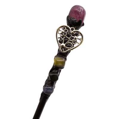 Mixed Gemstone Wand With Acessory (27.5cm) - Image 2