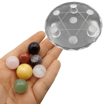 Chakra Sphere Set On Glass Stand - Image 2