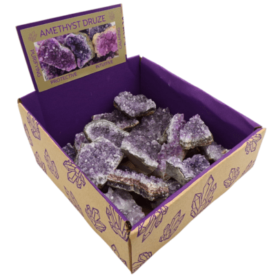 Amethyst Druze Counter Box  (5cm-7cm) (20pcs) - Image 2