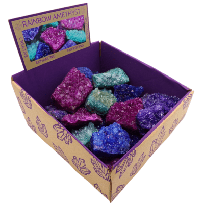 Rainbow Amethyst Druze Counter Box (20pcs) - Image 3