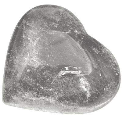 Clear Quartz Heart (62mm x 60mm) - Image 3