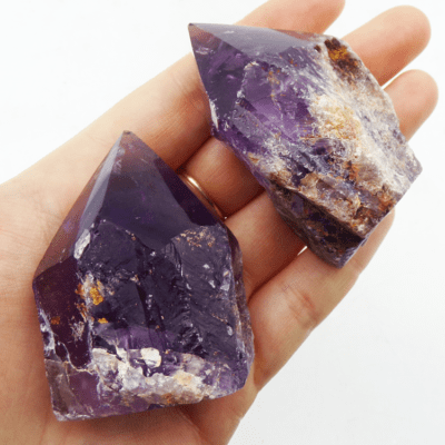 Amethyst Cut Base Points x 2 (214g) - Image 5