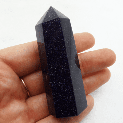 Blue Goldstone Polished Point (64mm) - Image 4