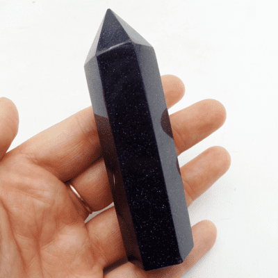 Blue Goldstone Polished Point (89mm) - Image 4