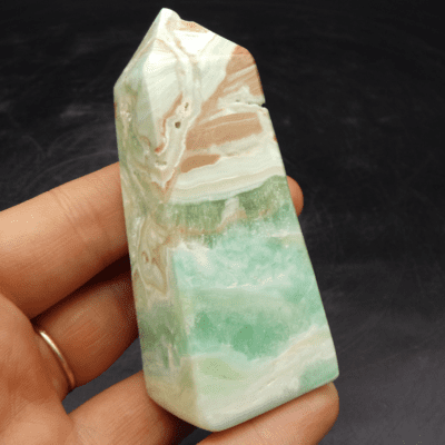 Blue Aragonite Polished Obelisk (74mm) - Image 5