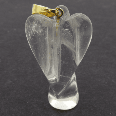 Clear Quartz Angel Pendant - Image 3