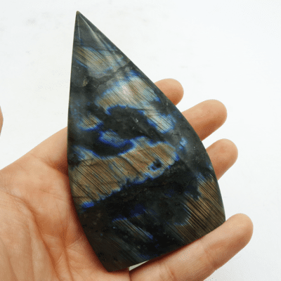 Labradorite Polished Flame (105mm x 60mm) - Image 5