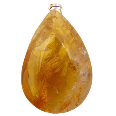 Citrine Teardrop Pendant - Image 2