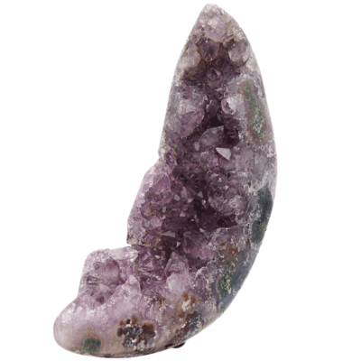 Druzy Amethyst Moon On Metal Stand (165mm x 70mm) - Image 4