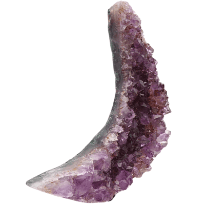 Druzy Amethyst Moon On Metal Stand (175mm x 70mm) - Image 4