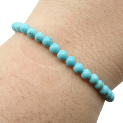 4mm Blue Howlite Bracelet - Image 3