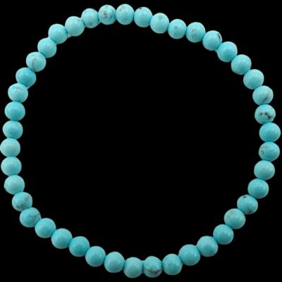 4mm Blue Howlite Bracelet - Image 2