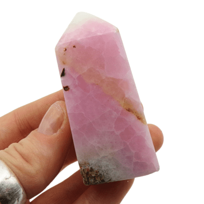 Pink Aragonite Polished Obelisk (65mm) - Image 4