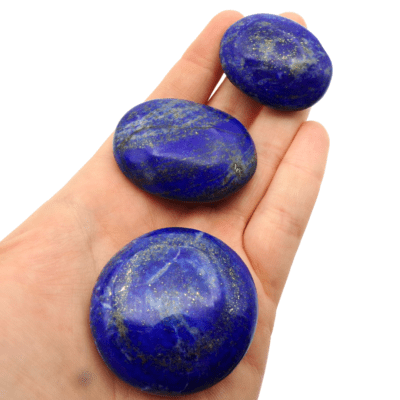 Lapis Lazuli Palmstones x 3 (130g) - Image 4