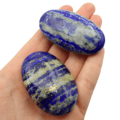 Lapis Lazuli Palmstones x 2 (114g) - Image 4