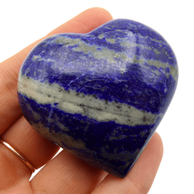 Lapis Lazuli Polished Heart (55mm x 50mm) - Image 4