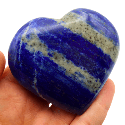 Lapis Lazuli Polished Heart (75mm x 70mm) - Image 4