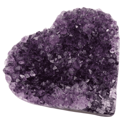 Uruguayan Amethyst Druzy Heart (120mm x 105mm) - Image 4