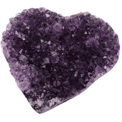 Uruguayan Amethyst Druzy Heart (120mm x 105mm) - Image 3