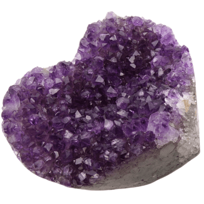 Uruguayan Amethyst Druzy Heart (120mm x 80mm) - Image 4