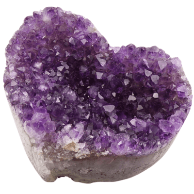 Uruguayan Amethyst Druzy Heart (120mm x 80mm) - Image 3