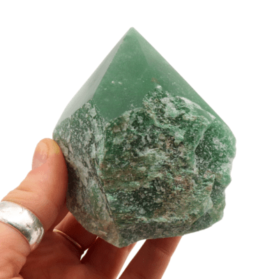 Green Aventurine Cut Base Point (85mm) - Image 4