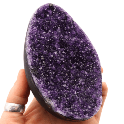 Druzy Amethyst Egg (120mm x 75mm) - Image 4