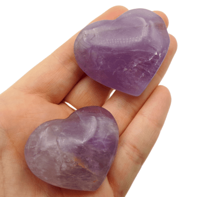 Amethyst Hearts x 2 (78g) - Image 4