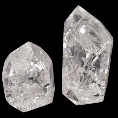 Fire & Ice Quartz Polished Points x 2 (90g) - Image 2