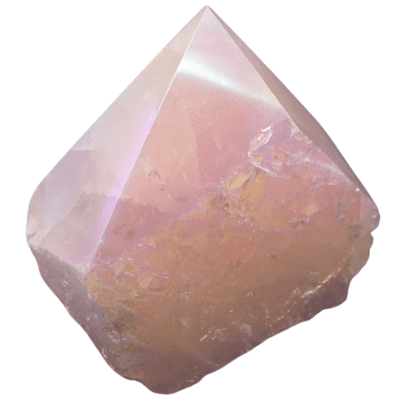 Aura Rose Quartz Cut Base Point (50mm) - Image 2