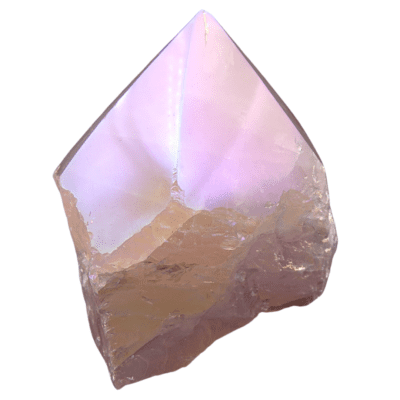 Aura Rose Quartz Cut Base Point (55mm) - Image 3