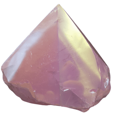 Aura Rose Quartz Cut Base Point (55mm) - Image 3