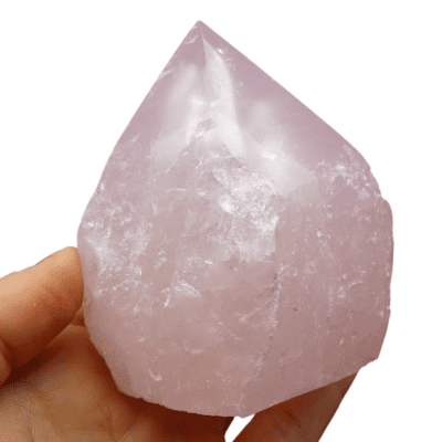 Rose Quartz Cut Base Point (85mm) - Image 4