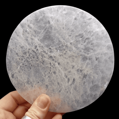 14cm Selenite Round Charging Plate - Image 2