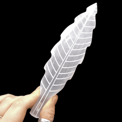 25cm Selenite Feather - Image 4