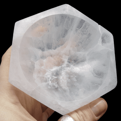 Selenite Hexagonal Bowl (10cm) - Image 2