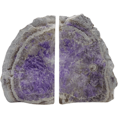 Purple Agate Bookends (170mm x 135mm) - Image 4