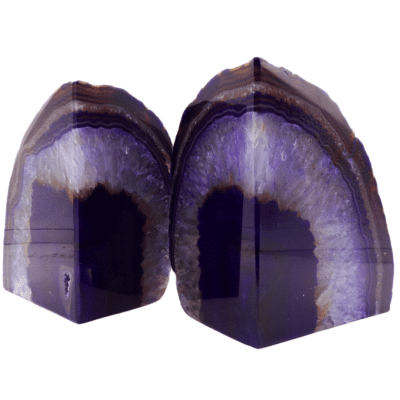 Purple Agate Bookends (120mm x 200mm) - Image 3