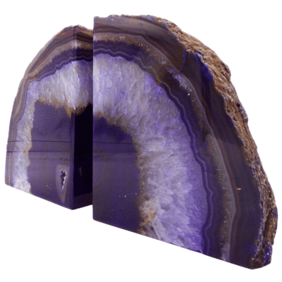 Purple Agate Bookends (120mm x 200mm) - Image 2