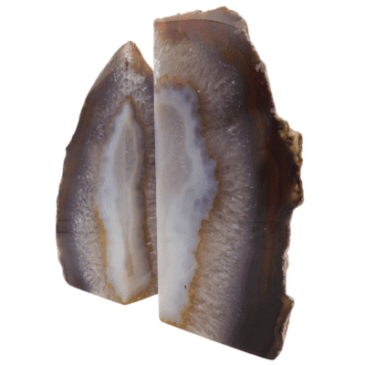 Natural Agate Bookends (160mm x 150mm) - Image 2