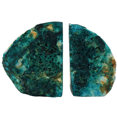 Teal Agate Bookends (160mm x 100mm) - Image 4