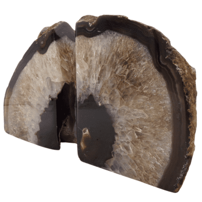 Dyed Brown Agate Bookends (195mm x 120mm) - Image 2